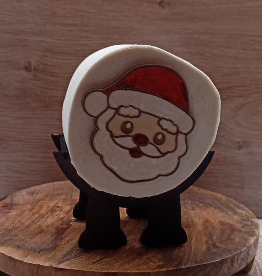 Klopapierhalter "Weihnachtsmann" aus Holz